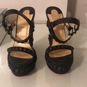 Christian louboutin wedges